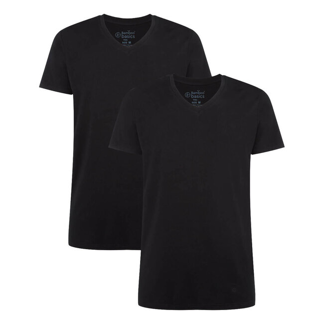 T-shirts Velo V-neck - Black - (2-pack)