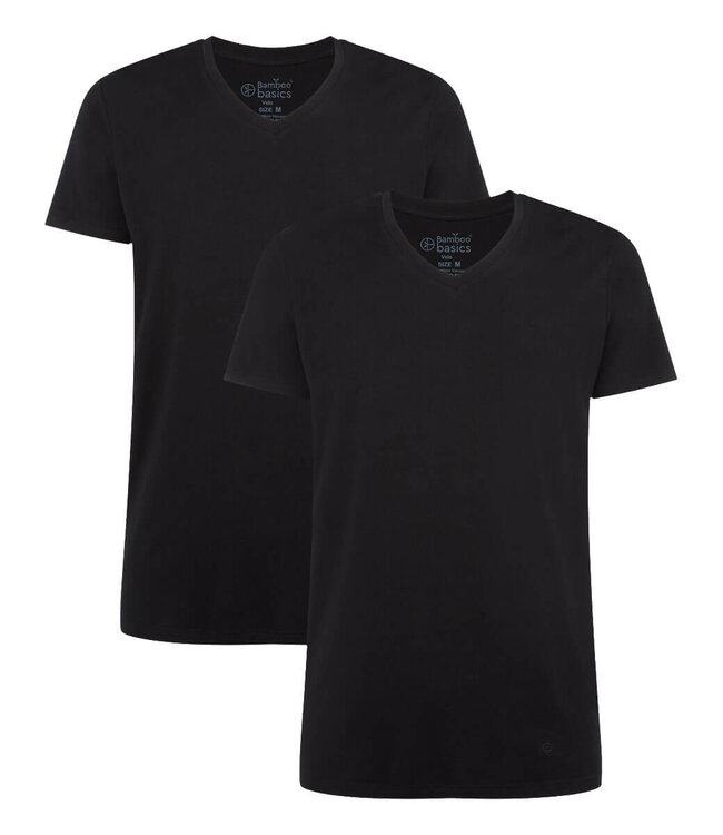 T-shirts Velo V-neck - Black - (2-pack)