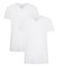 Bamboo Basics T-shirts Velo V- hals – Wit - (2-pack)