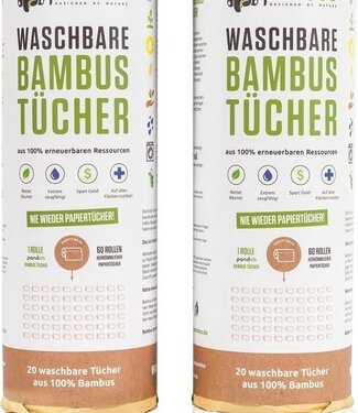 Gopandoo Pandoo bamboo washable kitchen paper - 2 rolls