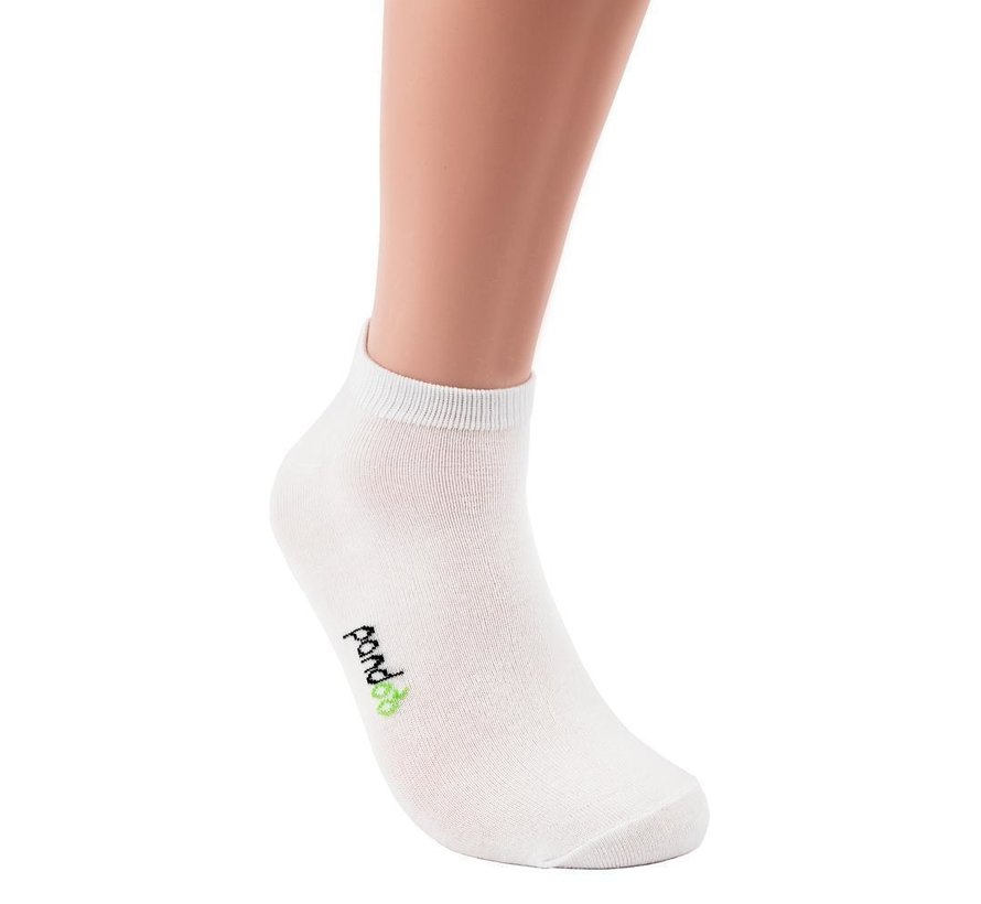 Bamboo Sneaker Socks - White - 6-Pack - Unisex