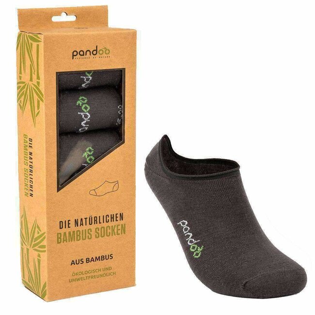 Bamboo Footies Socks - Grey - 6-Pack - Unisex