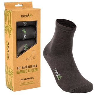 Gopandoo Bamboo Sports Socks - Gray - 6-Pack - Unisex
