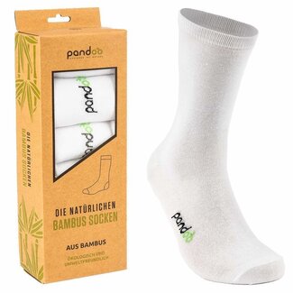 Gopandoo Bamboo Business Socks - White - 6-Pack