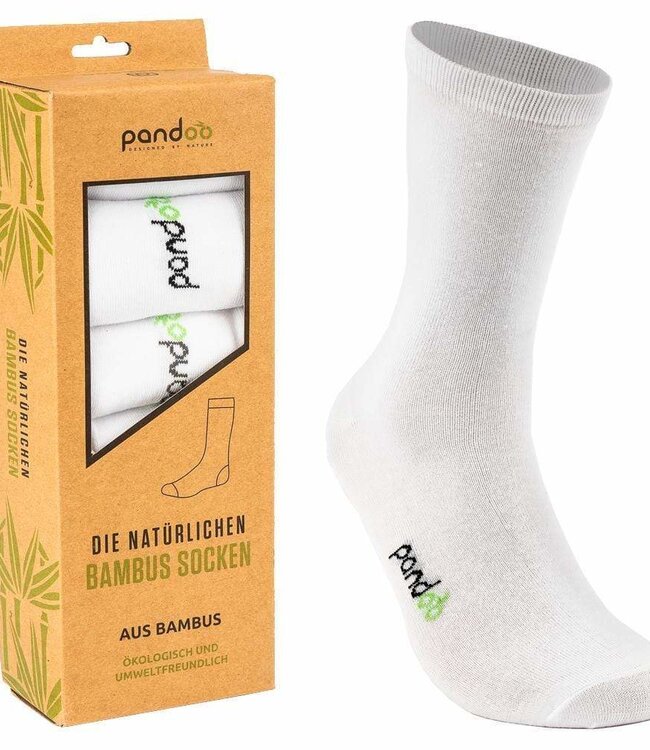 Bamboo Business Socks - White- 6-Pack