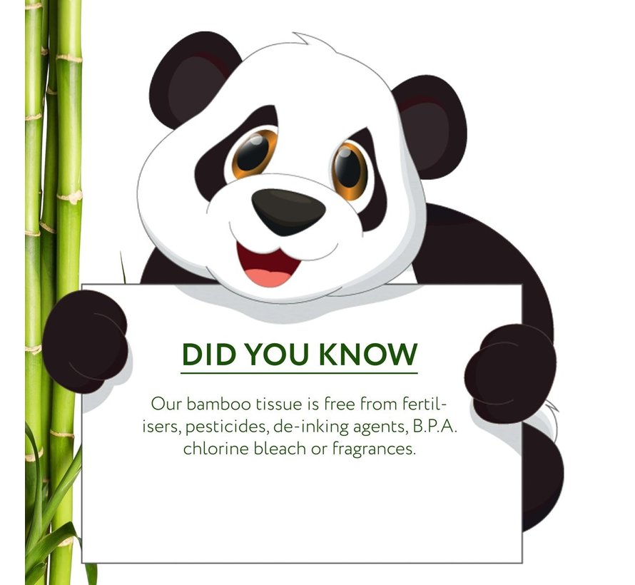 The Cheeky Panda Lingettes biodégradables en bambou sans plastique Pack de 4 lingettes pratiques