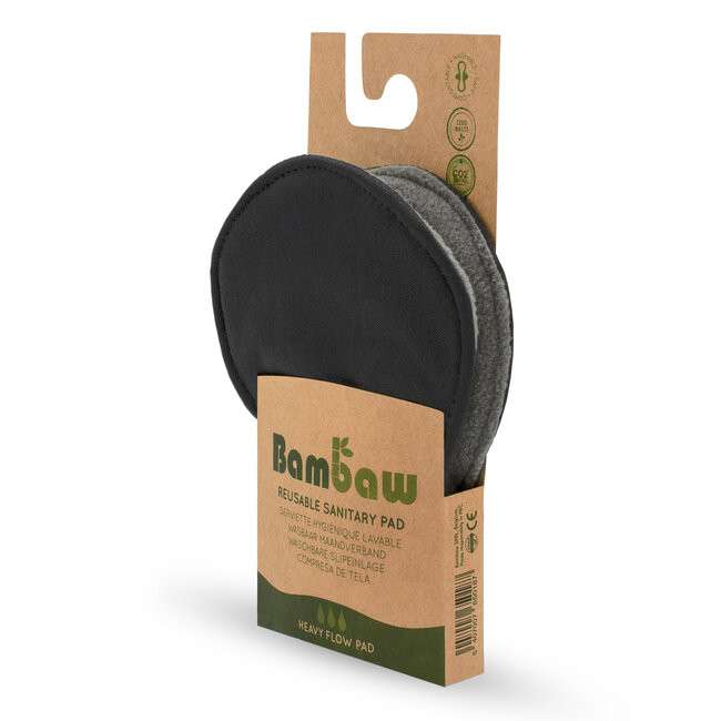 Bamboe Wasbare Inlegkruisjes - Set van 5 - Heavy Flow  - Bambaw
