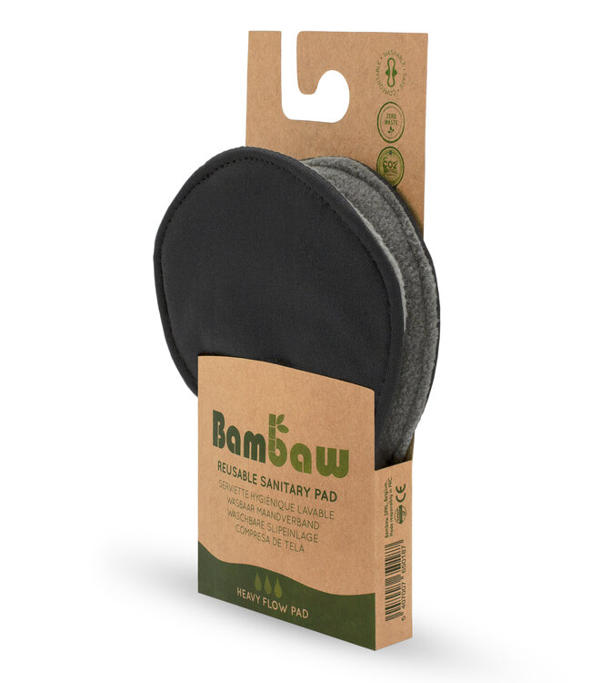 Bamboo Washable Panty Liners - Set of 5 - Heavy Flow - Bambaw