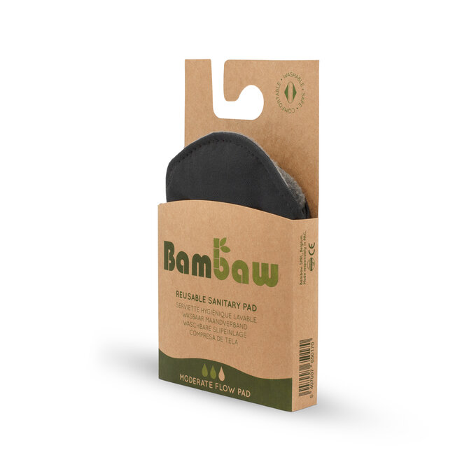 Bambaw - Bamboo Washable Panty Liners - Set of 5 - Moderate Flow