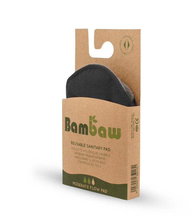 Bambaw - Bamboe Wasbare Inlegkruisjes - Set van 5 - Moderate Flow