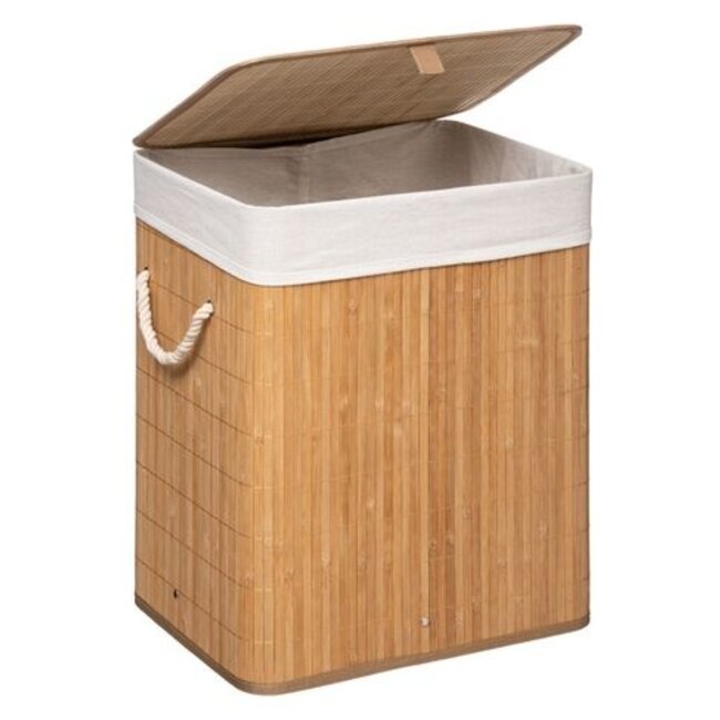 Naturel bamboe wasmand -  40 x 30 x 50 cm - 60 liter