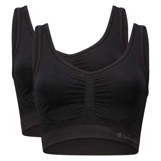Seamless Bra Nova (2-pack) - Black