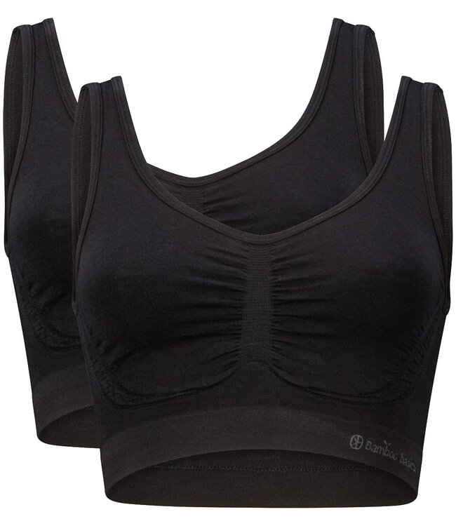 Seamless Bra Nova (2-pack) - Black
