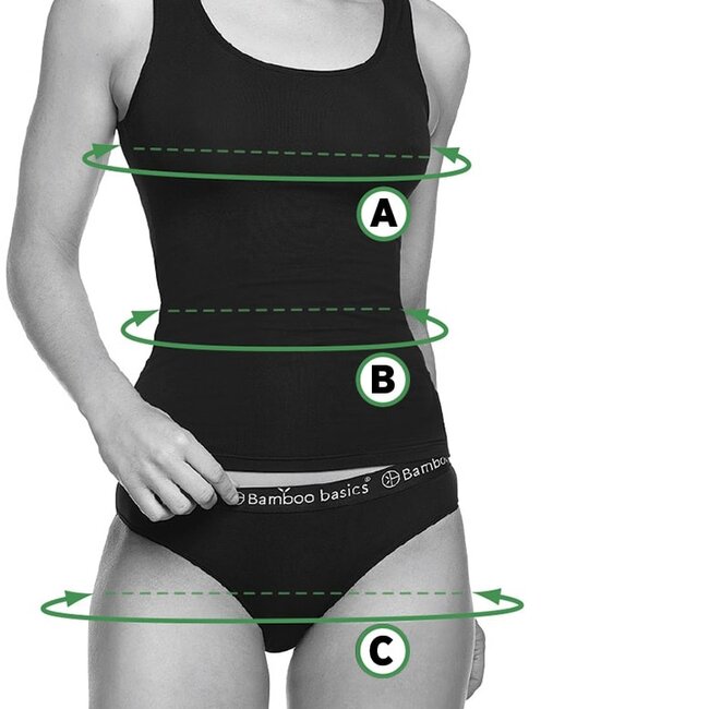 Bamboo Basics - Vormgevende Crop Beha -Zwart - Nova