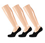 Apollo - Women's No-Show socks - 3 Pack - Black - Non slip