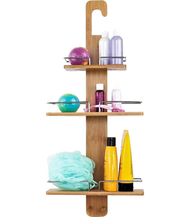 Shower rack from Bamboo - without drilling - Atmosphere