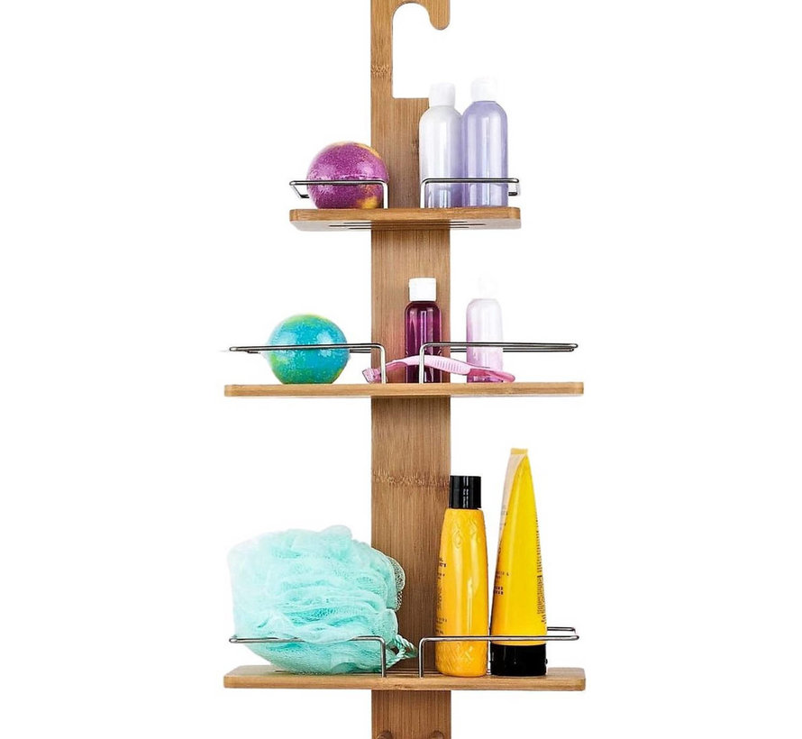 Shower rack from Bamboo - without drilling - Atmosphere