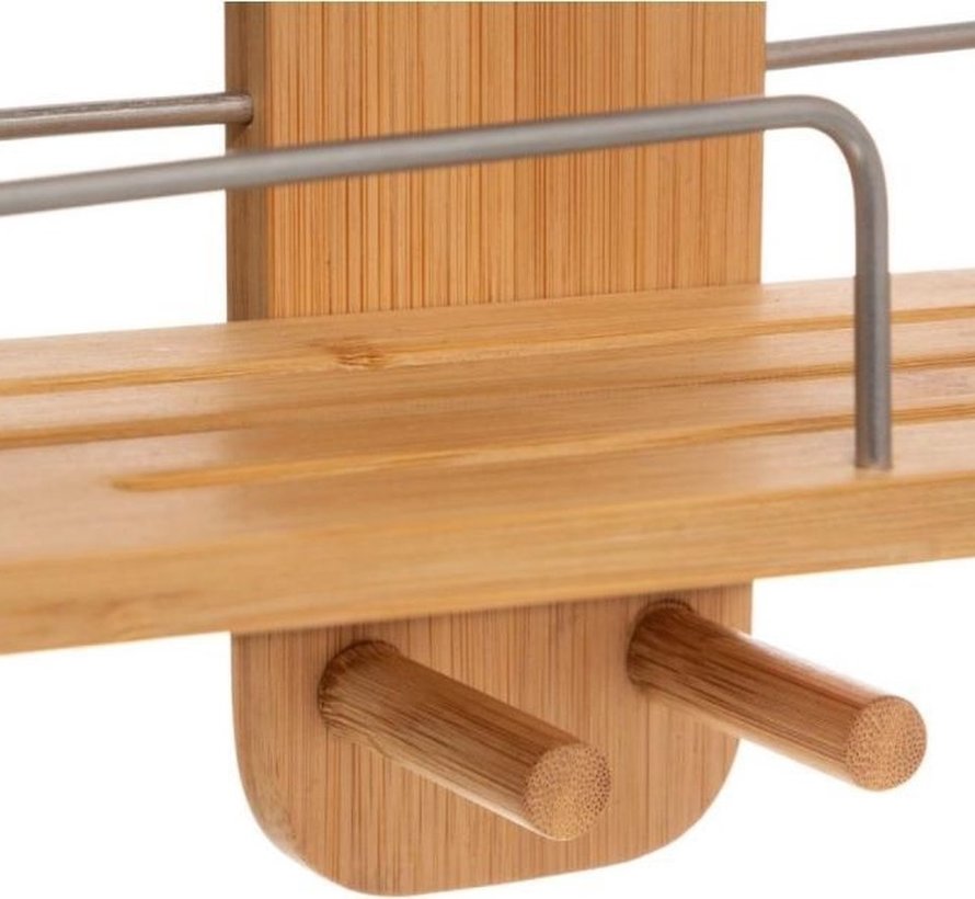 Shower rack from Bamboo - without drilling - Atmosphere