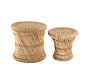 Side tables of Bamboo & Hemp - Ibiza Boho style - Natural