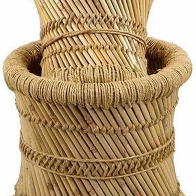 Krukjes van Bamboe & hennep -  Ibiza Boho stijl - Naturel