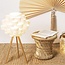 Side tables of Bamboo & Hemp - Ibiza Boho style - Natural
