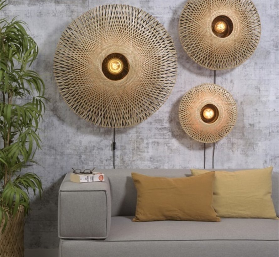 Bamboo wall lamp Kalimantan - Good&Mojo - In 3 sizes