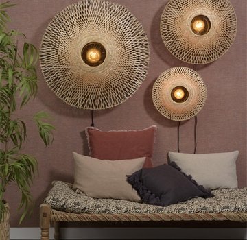 Good & Mojo Bamboo wall lamp Kalimantan - Good&Mojo - In 3 sizes