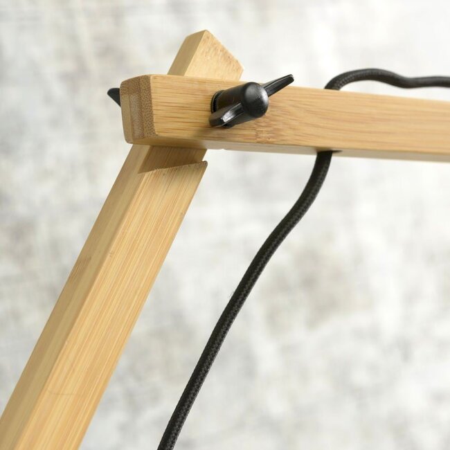 Bamboe Wandlamp Kalimantan - Good&Mojo - H 70 x B 112 x Ø 60 cm