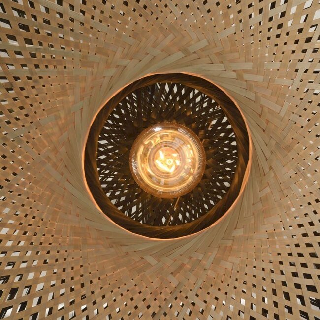 Bamboo wall lamp Kalimantan - Good&Mojo - H 70 x W 112 x Ø 60 cm