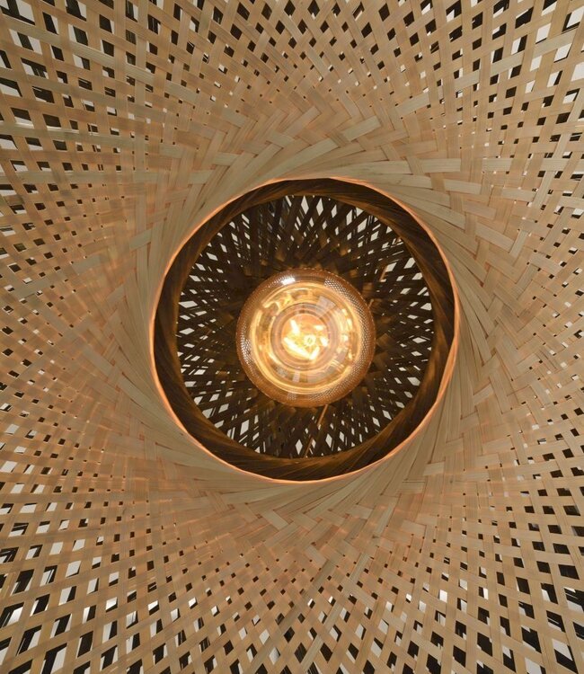 Bamboo wall lamp Kalimantan - Good&Mojo - H 70 x W 112 x Ø 60 cm