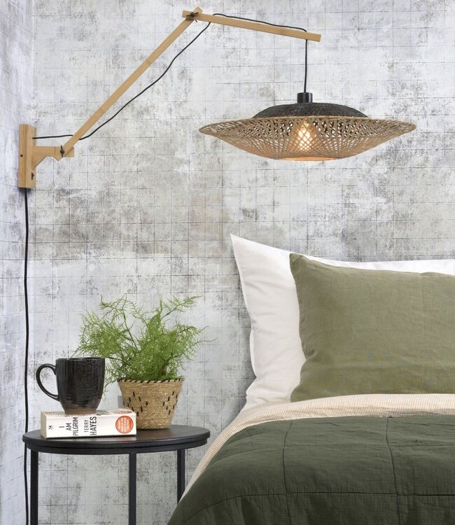 Bamboo wall lamp Kalimantan - Good&Mojo - H 70 x W 112 x Ø 60 cm