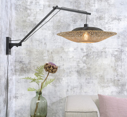 Good & Mojo Bamboe Wandlamp Kalimantan - Good&Mojo - H 70 x B 112 x Ø 60 cm