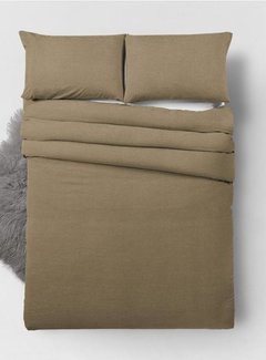 Zensation Bamboo Touch Housse de couette Bamboo Touch - Comprend 2 x taies d'oreiller - Taupe