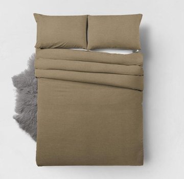 Zensation Bamboo Touch Housse de couette Bamboo Touch - Comprend 2 x taies d'oreiller - Taupe