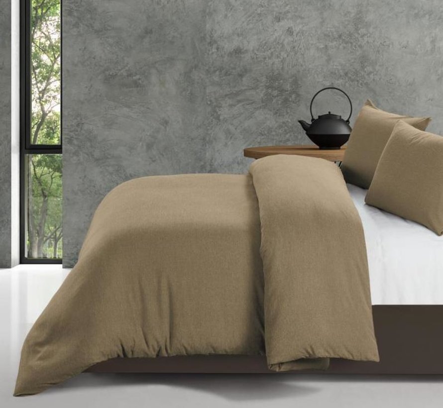 Housse de couette Bamboo Touch - Comprend 2 x taies d'oreiller - Taupe