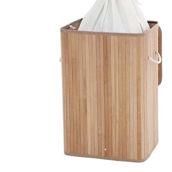 Naturel bamboe wasmand -  40 x 30 x 50 cm - 60 liter