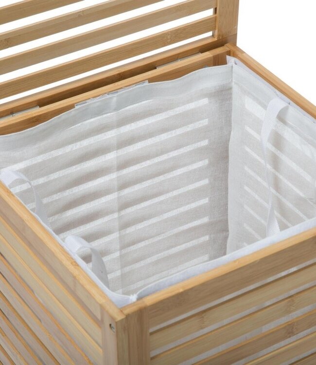 Bamboe wasmand - Sicela -100 Liter - H 58 x B 40 x D 40 cm