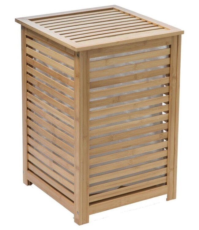 Bamboo laundry basket - Sicela - 100 Liter - H 58 x W 40 x D 40 cm