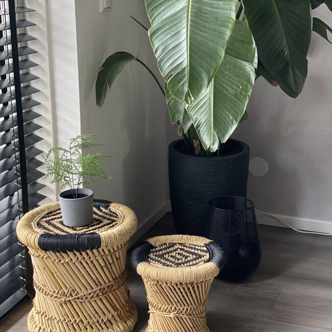 Side tables from Bamboo & Hemp - Natural & Black