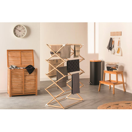 Modern bamboo laundry baskets