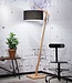 Vloerlamp Andes - Good&Mojo - H 175 x B 70 x Ø 47 cm - Bamboe met linnen kap
