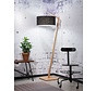 Lampadaire Andes - Good&Mojo - H 175 x L 70 x Ø 47 cm - Bambou avec abat-jour en lin