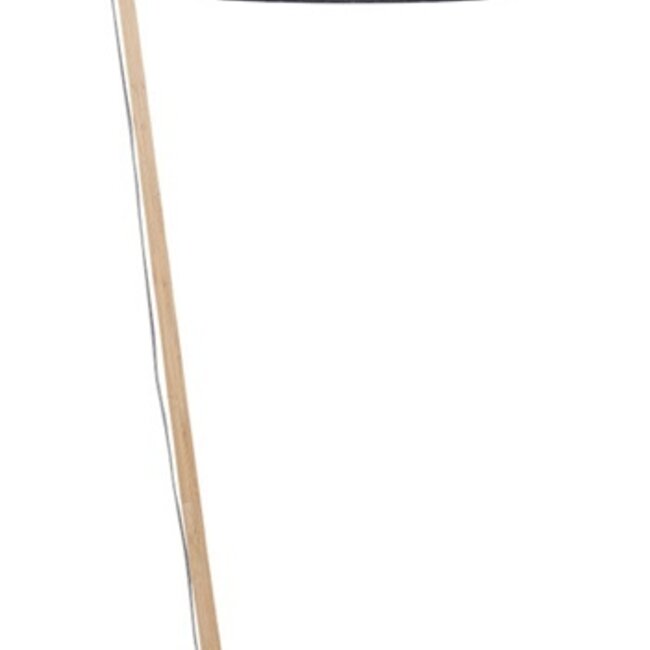 Vloerlamp Andes - Good&Mojo - H 175 x B 70 x Ø 47 cm - Bamboe met linnen kap