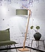 Vloerlamp Andes - Good&Mojo - H 175 x B 70 x Ø 47 cm - Bamboe met linnen kap