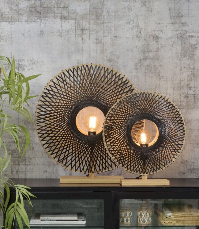 Table lamp vertical Kalimantan - Good&Mojo - Textile/Black