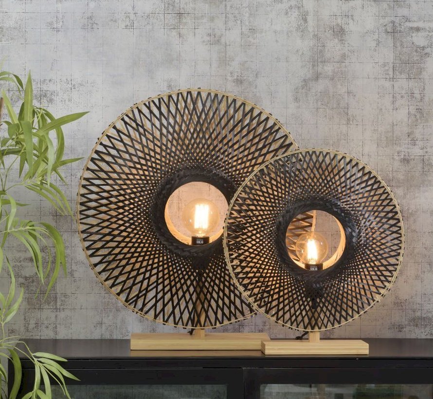 Table lamp vertical Kalimantan - Good&Mojo - Textile/Black