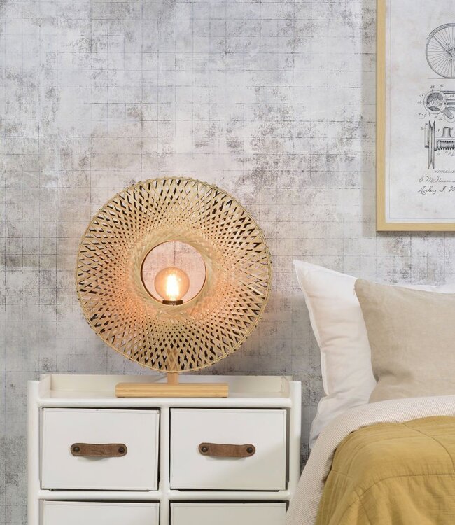 Table lamp vertical Kalimantan - Good&Mojo - Textile/Black