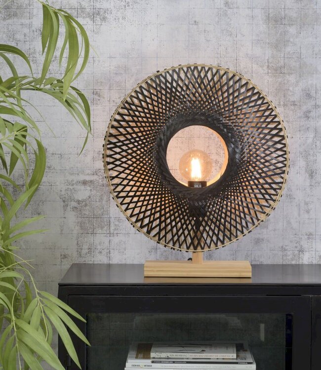 Table lamp vertical Kalimantan - Good&Mojo - Textile/Black