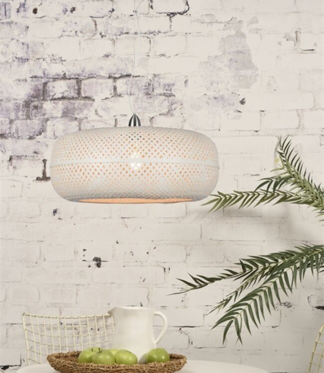 Hanglamp Palawan - Good&Mojo  - Bamboe - Verkrijbaar in Naturel/Zwart en Wit