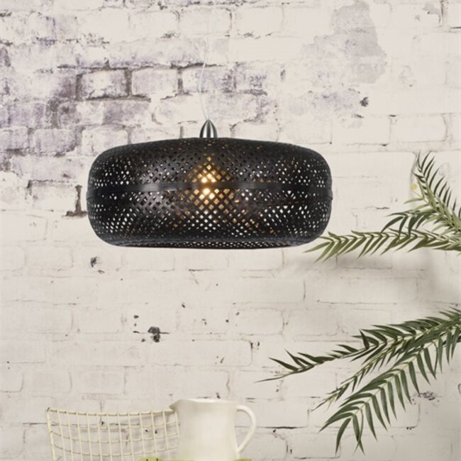 Hanglamp Palawan - Good&Mojo  - Bamboe - Verkrijbaar in Naturel/Zwart en Wit